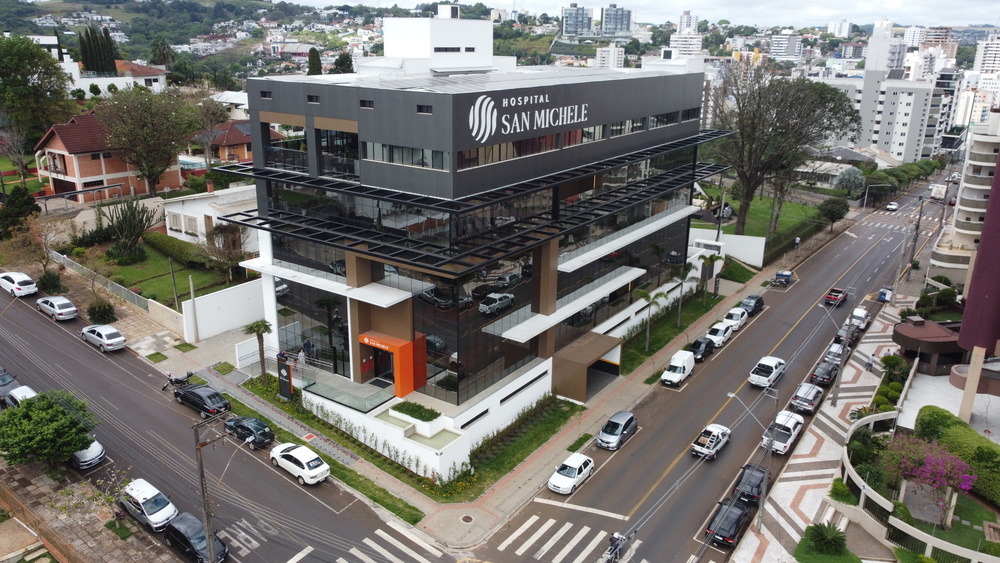 Hospital San Michele – Vista aérea – Rua Brasília, 270, Pato Branco – PR